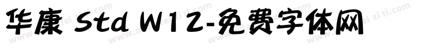 华康 Std W12字体转换